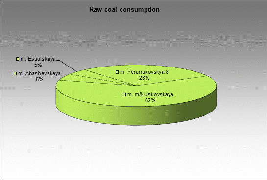 WP Abashevskaya - Raw coal consumption