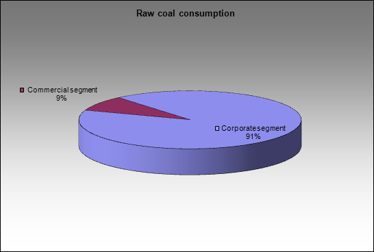 Sibuglemet - Raw coal consumption